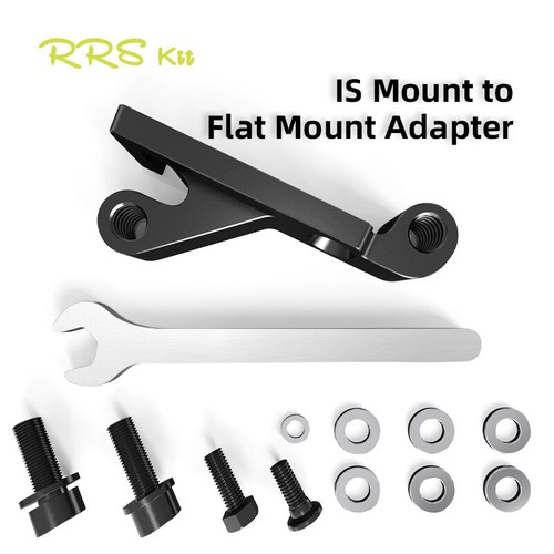 Rrskit IS Mount to flat mount bike brake adapter 160 180mm rotors Mtb brake - Picture 1 of 7
