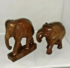 Hand Carved wooden elephant Sculpture set 