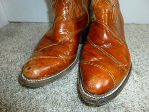 Vintage Yors-Vick Damen exotischer Aal Westernstiefel hergestellt in Mexiko Größe 7,5 - Bild 16 von 17
