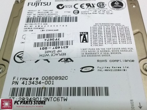Fujitsu 120GB SATA 2.5" MHV2120BH PL CA06672-B25600C1 CA26338-B74104BA PCB PARTS - Picture 2 of 6