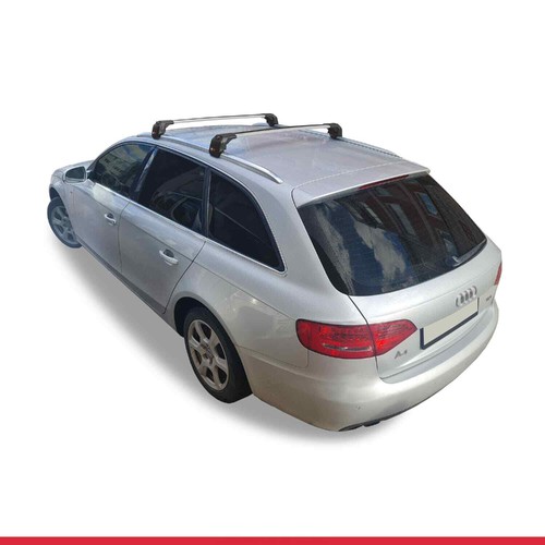 Compatible with Audi A4 (B8) Avant 2008-2015 ACE-2 Car Roof Rack Cross Bar Grey - Picture 3 of 10