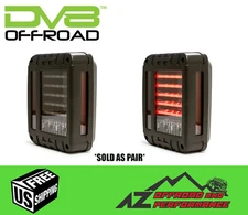 DV8 Offroad LED Tail Lights - Horizontal for '07-'18 Jeep Wrangler JK JKU