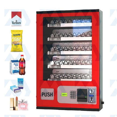 5 Slot Snack Vending Machine for Snack Money Making Wall Coins+bill uncool - Picture 2 of 16