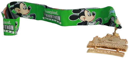 Disneyland 1/2 Marathon Finisher Medal 2009 Happiest Race on Earth Not Engraved - Picture 3 of 6