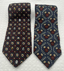 Disney Store 2 Silk Ties subtle prints great for work. Mickey Mouse/Goofy/Donald