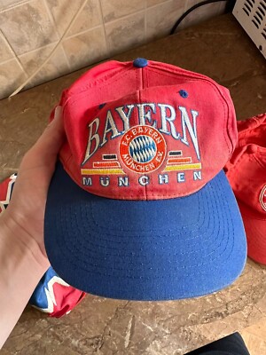 RARE BAYERN MUNICH 1990s FOOTBALL SOCCER VINTAGE CAP HAT 3