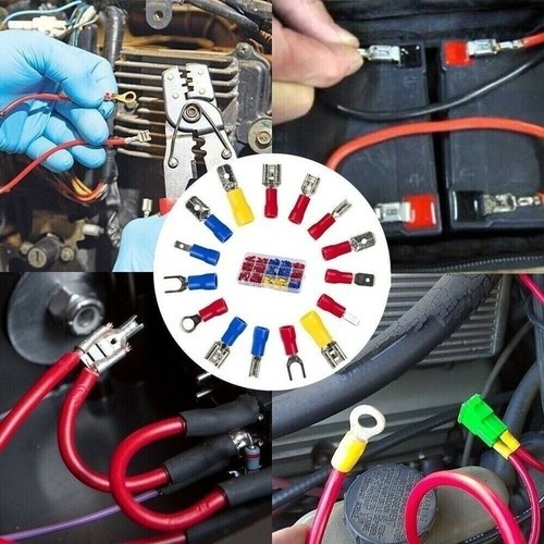 480pcs Electrical Wire Connector Assorted Insulated Crimp Terminal Spade Set Kit - Picture 6 of 10