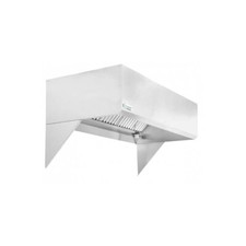 HoodMart 1448HBM 14 FT Restaurant Exhaust Hood with Short Cycle Makeup Air (H...