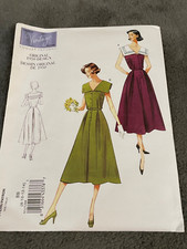 Vogue Patterns V1171 Womens Dress BB 8 10 12 14 VTG 1950 Orginal Design Uncut