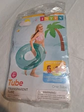  Intex 59260EP 30" Transparent Swim Tube Floats Pool Toys Summer Fun