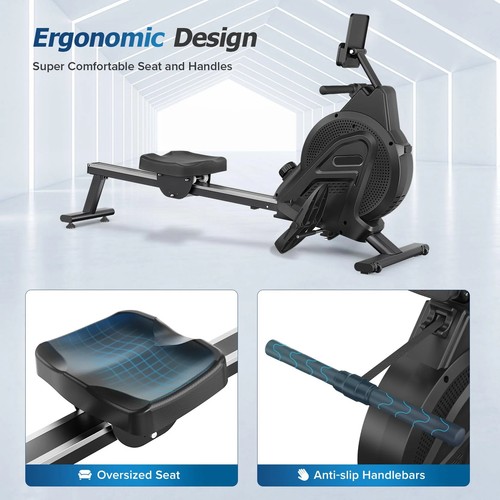 Indoor Magnetic Row Rowing Machine Rower Cardio Home Gym Exercise Equipment New - Picture 7 of 11