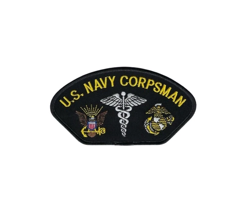 CORPSMAN HAT PATCH CAP  US NAVY USN DOC FMF   FLEET MARINE FORCE - Picture 3 of 33