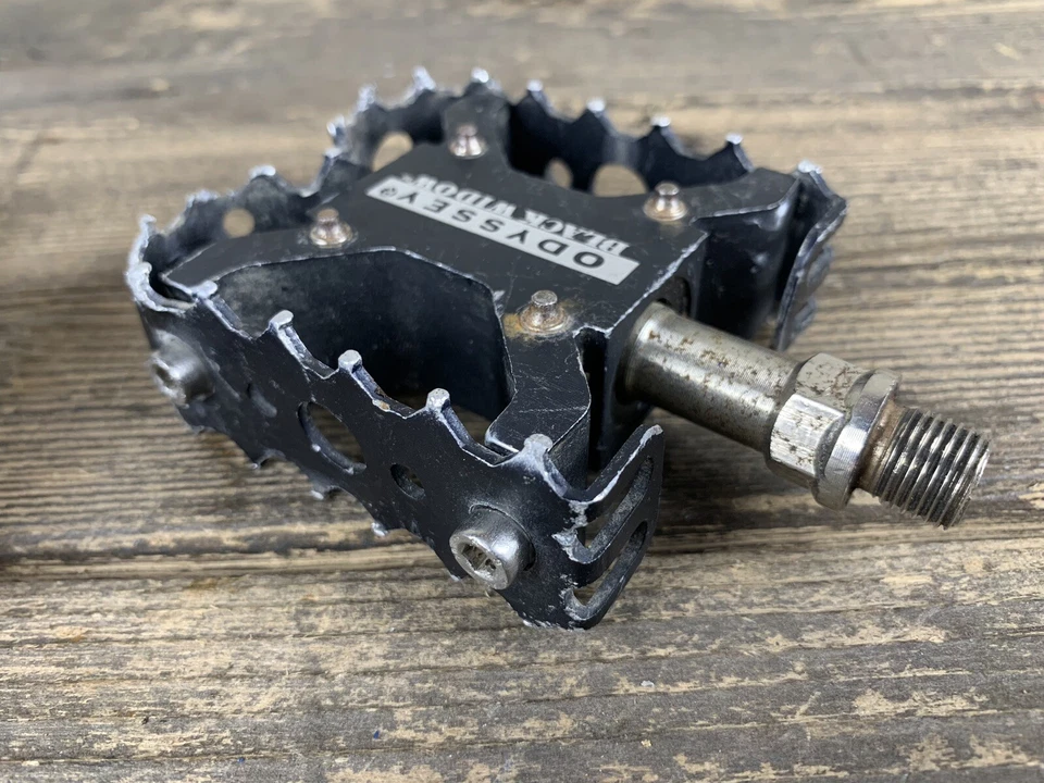 Pedales Odyssey Black Widow mini 1/2” Old School BMX vintage  Foto 4 de 4