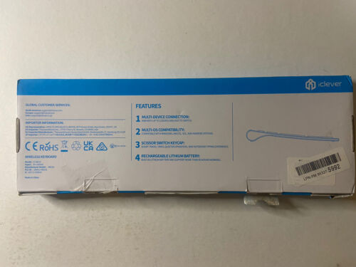 iClever IC-BK10 Bluetooth Universal Ultra-thin Keyboard - Silver - Picture 3 of 8