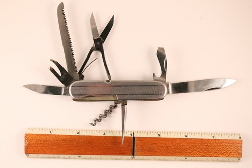 Max Weyde Solingen Rosterfrei Stainless Steel Folding Pocket Knife 9 Tool - Picture 6 of 12