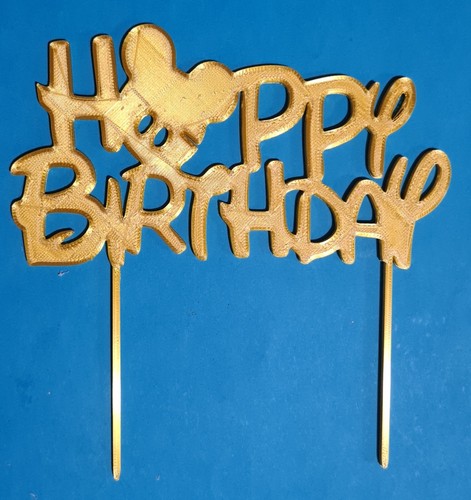 Cake Topper Happy Birthday Party Mutter/Vatertag 3D Seide Deko schön - Bild 4 von 38