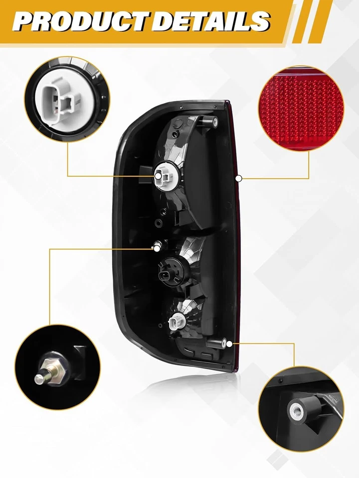 Подходит для Nissan Frontier SC 2005-2021 [красный дым] задние тормозные фонари левый правый - Изображение 3 из 4