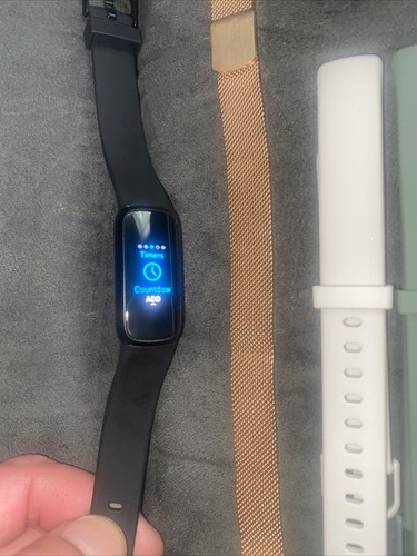 Fitbit Luxe Activity / Sleep Tracker Black Cord +4 Bands (1 Steel) Tested ✅ - Picture 2 of 12