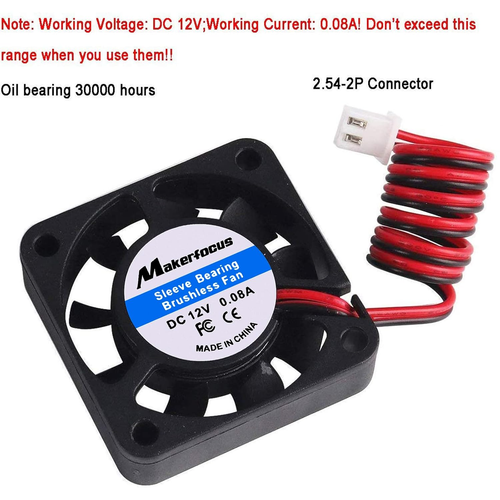 4er Pack 12V 40mm Mini DC Lüfter, leiser Betrieb, 0,08A - Bild 6 von 12