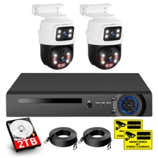 6MP POE Security Camera System Outdoor 8CH NVR Video Home IP CCTV Auto Track US
