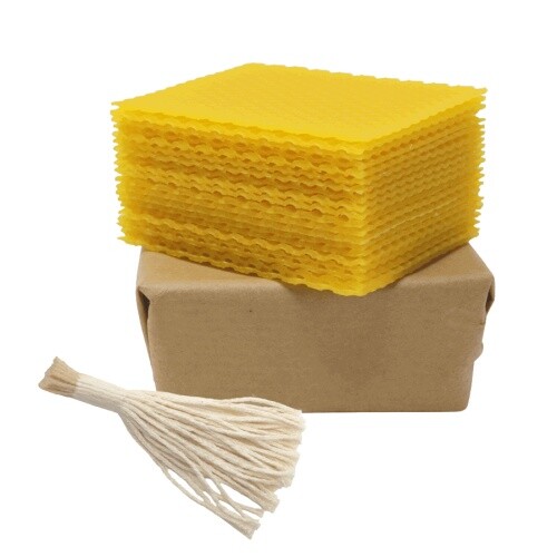 Bienenwachsplatten 95x75x2mm inkl. Docht (20 Stk.) - Bild 1 von 3