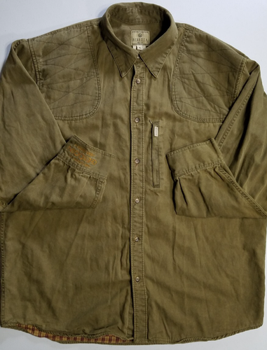 Beretta Knopfleiste oliv Canvas gefüttert Feld Jagd Schießen Utility Jacke XL