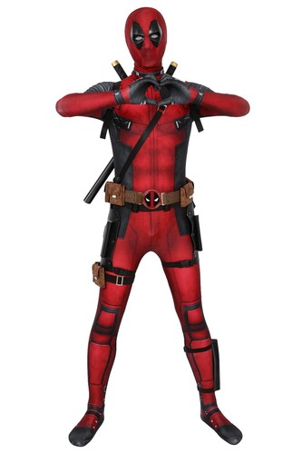 Deadpool Costume Wade Wilson Deadpool Suit Cosplay Jumpsuit - Picture 3 of 22
