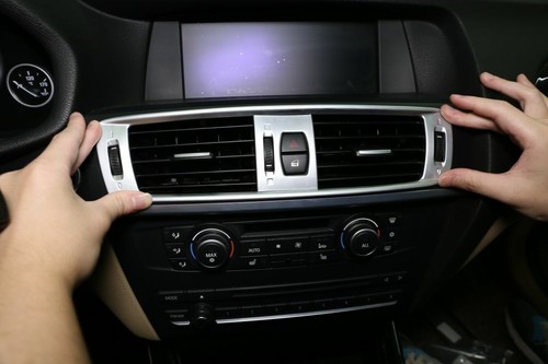 ABS Silver Interior Decorate Trim Car Accessories For BMW X3 X4 F25 F26 2011-17 - Picture 21 of 84