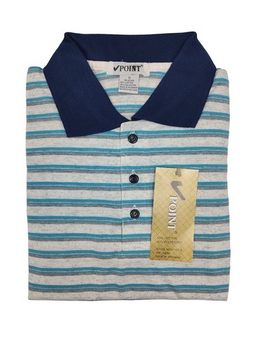 Mens Polo Shirt Short Sleeve Classic Sport Blue Collar Flex Quick Dry - Picture 28 of 95