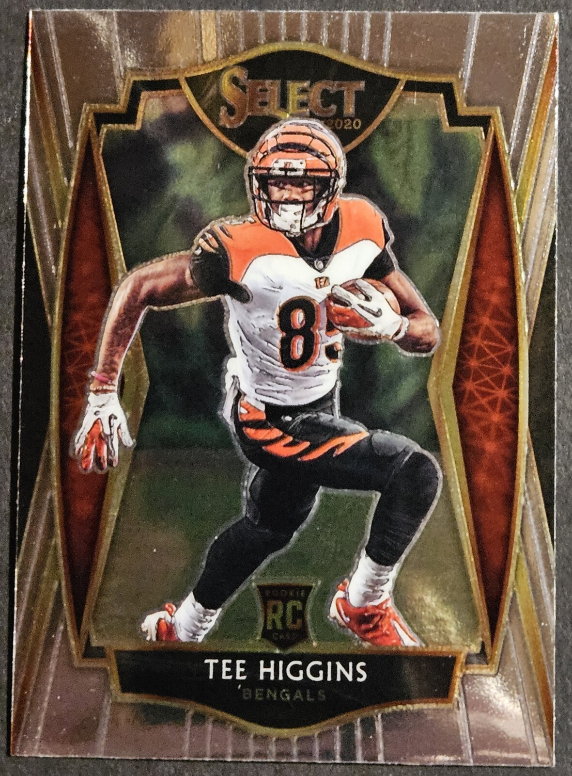 2020 Panini Select Premier Level #160 Tee Higgins Rookie RC Cincinnati Bengals