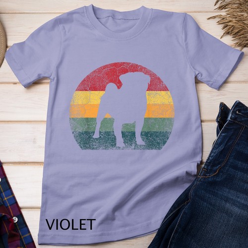 Camiseta Pug Dog Vintage Envejecido Estilo Retro Hombres Mujeres Niños Regalo Unisex - Imagen 11 de 12