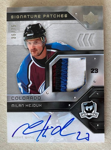 2006-07 The Cup Signature Patches #SP-MI - Milan Hejduk /75 (Avalanche) 4 Color