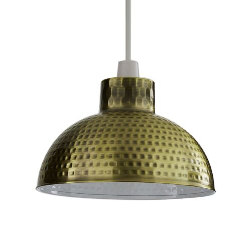 Vintage Ceiling Light Shade Easy Fit Pendant Metal Lampshade Kitchen Living Room - Picture 7 of 13