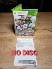 NCAA Football 13 Microsoft Xbox 360, 2012 Case, Artwork + Warranty Card NO GAME