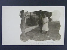 Girl In White Dress With Pony Horse Antique Real Photo Postcard RPPC c1910