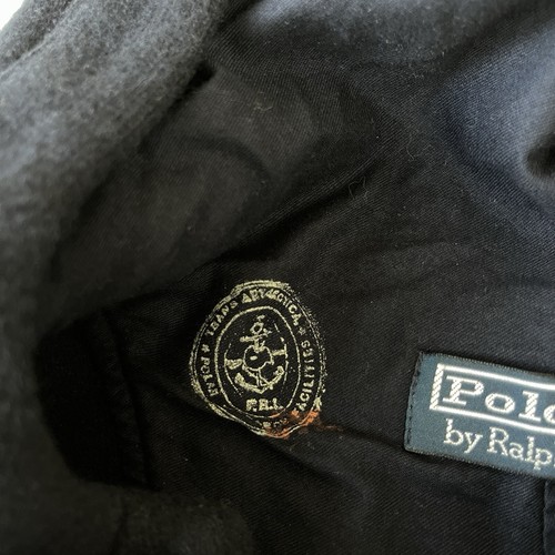 Ralph Lauren RARE Vintage Mens Hooded Smock Jumper Wool Angora Blue Size Large - Picture 4 of 15