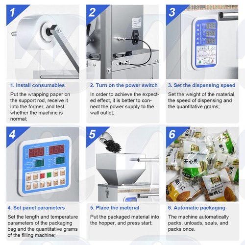 Multi-Function Automatic Sugar Salt Spice Powde Small Size Solid Powder Packing - Picture 8 of 11