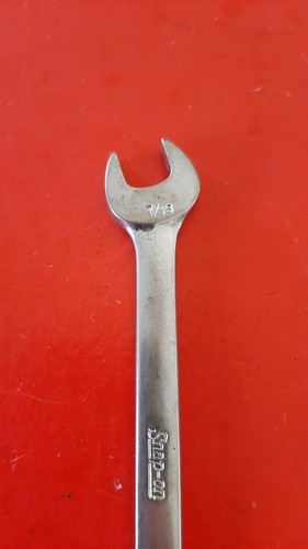 Snap-on Tools USA 12 Point SAE Size 7/16" Short Combination Wrench Model OEX140 - Picture 3 of 9