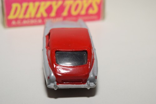 F DINKY TOYS 167 A.C. ACECA CUPÉ GRIS ROJO CASI COMO NUEVO REPINTADO - Imagen 5 de 7