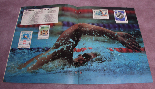 1984 Summer Olympic Stamp Album w/ Stamps + Winter Games Stamp Album w/Stamps - Picture 4 of 10