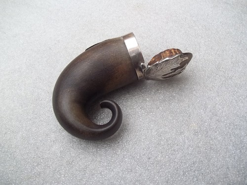 Antique Horn & Silver Scottish Snuff Mull - Picture 9 of 19