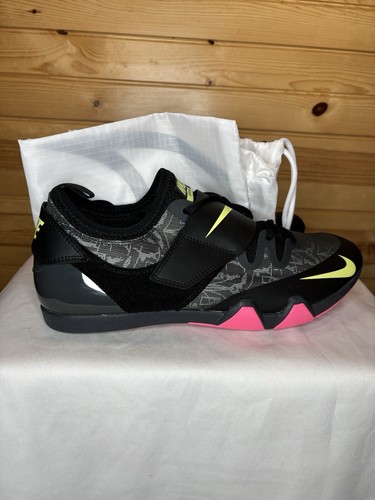 Nike Zoom Pole Vault Elite Track Shoes With Spikes & Bag Size 12 AA1204 004 NEW - Picture 2 of 8