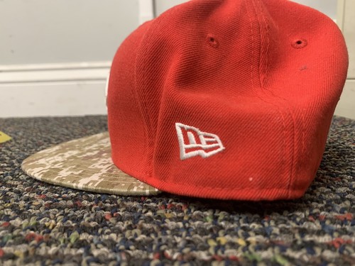 New Era 59 Fifty Kansas City Chiefs NFL Camo Brim Hat Size 6 7/8 - Picture 8 of 8