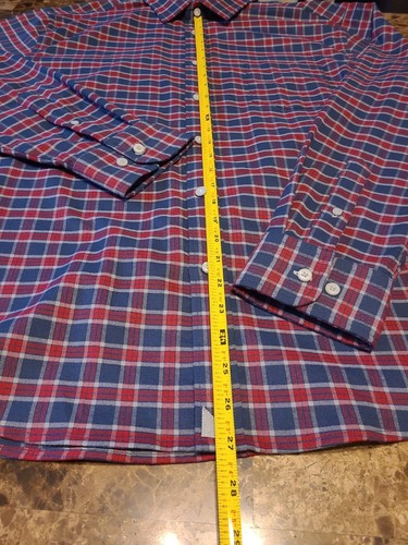UNTUCKIT Mens Size 2XL Polyester/Elastane Multi Colored Plaid Button-Front Shirt - Picture 7 of 13