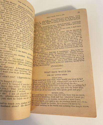 Vintage Beadle's Dime Dialogues No. 31 Professors, Teachers and Amateurs 1884 - Picture 9 of 10
