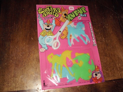 VINTAGE THE BANANA SPLITS STENCILS HANNA BARBERA RARE SID MARTY KROFFT MOC 1973 - Picture 4 of 12