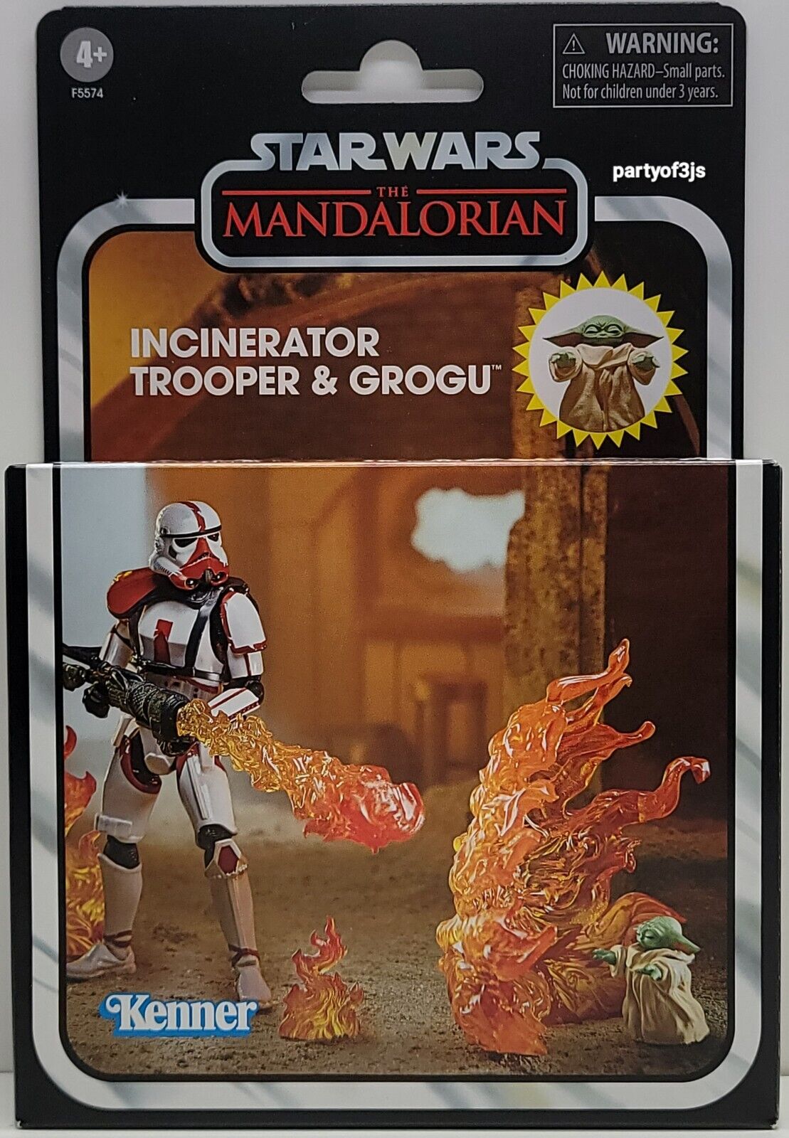 Kenner Star Wars Vintage Collection Deluxe Incinerator Trooper & Grogu Figures