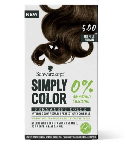 Schwarzkopf Simply Permanent Hair Colour -MediumBrown 142.5ml Nourishing Formula