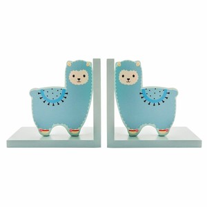Details About Sass Belle Little Llama Pastel Blue Bookends Nursery Childrens Bedroom Decor