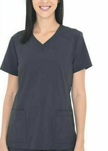 Blusa Médica Mujer BT Supply Co Cuello en V Azul/Azul Oscuro/Gris Elige Color y Talla - Imagen 8 de 8